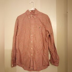 Ralph Lauren Custom Fit men's long sleeve button down dress shirt